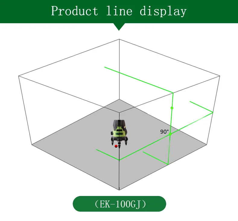 3D лазерный уровень метр 5 линий 360 градусов наливный мини портативный инструмент зеленый лазерный луч пыли брызг FUKUDA