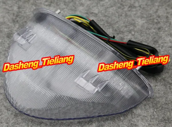 Integrated Clear LED Tail Light Turn Signals for Honda 2006 2010 CB600F Hornet font b Parts