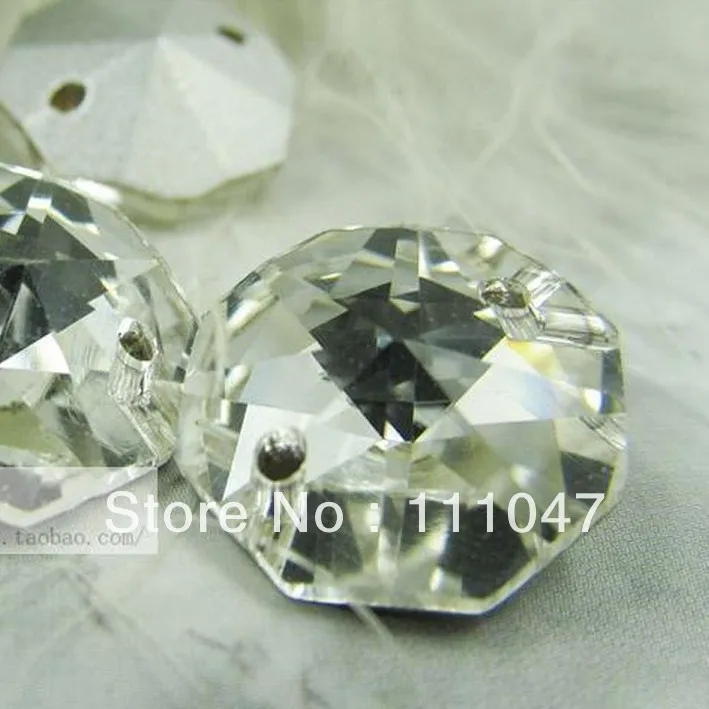 

12mm octagon wedding glass beads,50pcs/lot,with 2 holes,crystal color sew on stones,bridal accessories crystal for dress