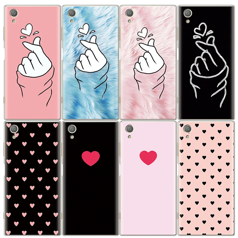 

Love Heart Soft TPU Case For Sony Xperia XZ XZ1 XZ2 Z5 Compact L1 L2 E5 X XA XA1 XA2 Ultra Plus Couple For Sony Xperia L1 Cover