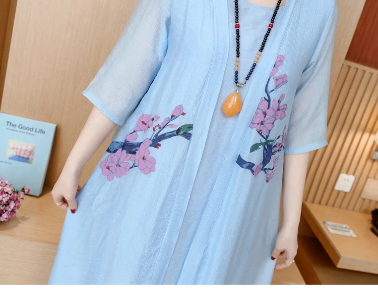 Dress Women Plus Size White Cotton Linen Vintage Summer Dress Long 2 Piece Set Elegant Beach Maxi Dresses for Women 2019 Vestido14