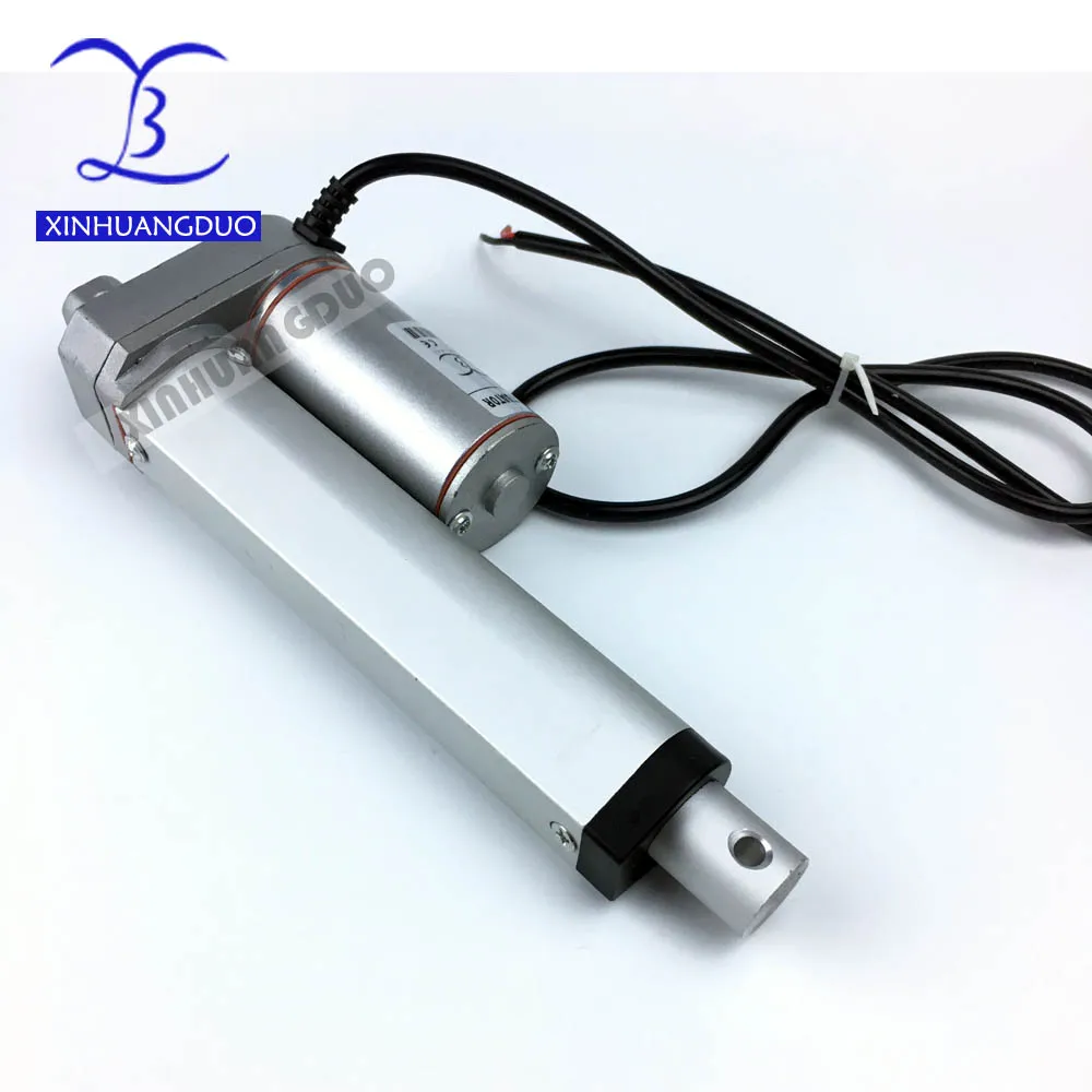 1/"-16/" Inch Black Linear Actuator Stroke 900N //198LB Max Lift Output 12 or 24VDC