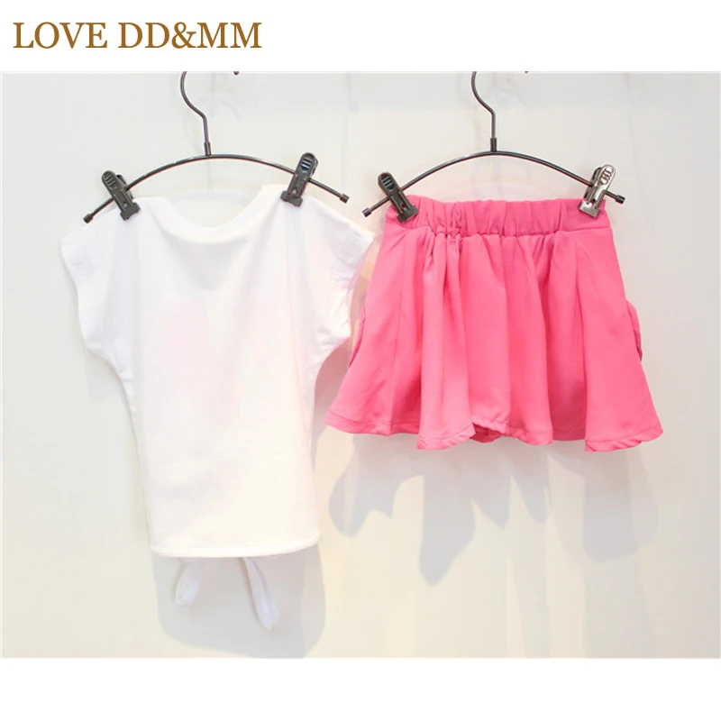 Комплекты одежды для девочек LOVE DD & MM Милая Кружевная футболка персикового цвета +