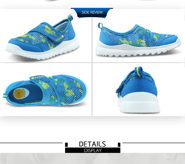 UOVO Spring Summer Kids Shoes Breathable Casual Shoes For Boys And Girls Light-weight Sport Shoes Kids Sneakers Size 28#-37#