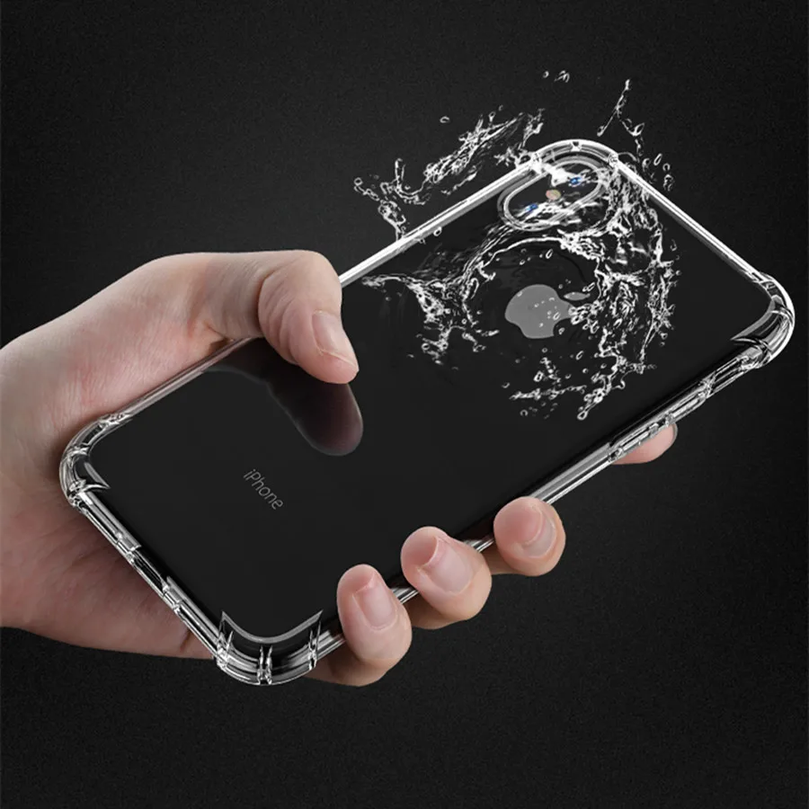 Супер противоударный силиконовый защитный крышка корпуса ля iPhone X TPU мягкие чехлы