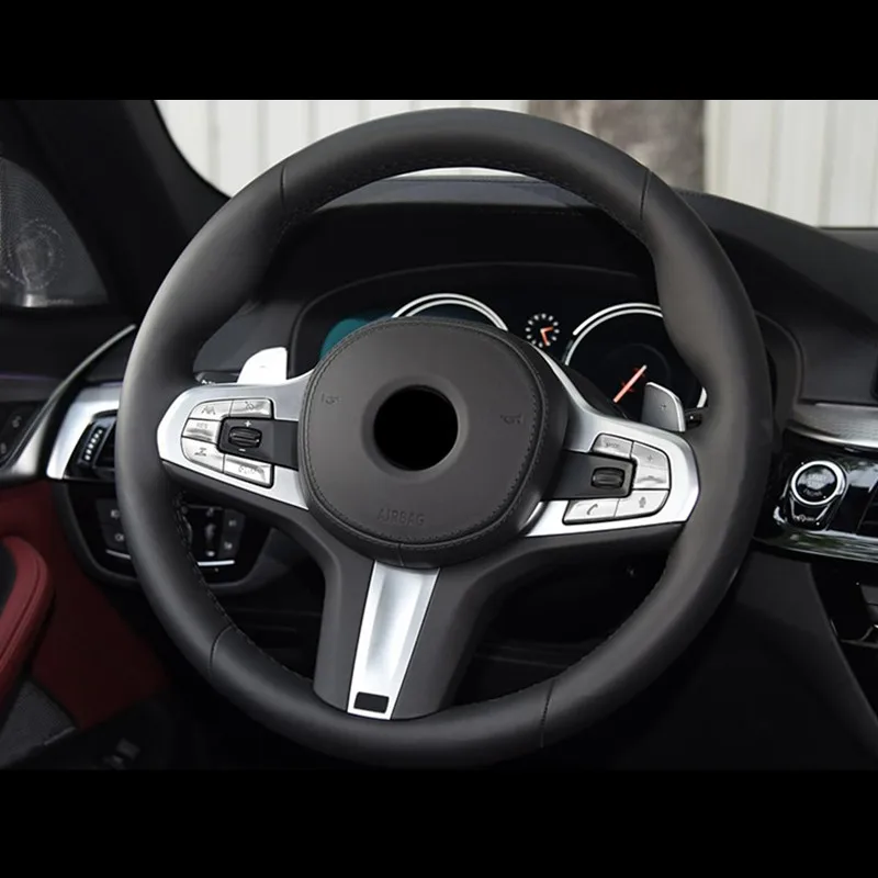 Хромированные ABS кнопки рулевого колеса Блестки украшения наклейки 10 шт. для BMW G01 G08 X3 25i 30i изменение стиля автомобиля
