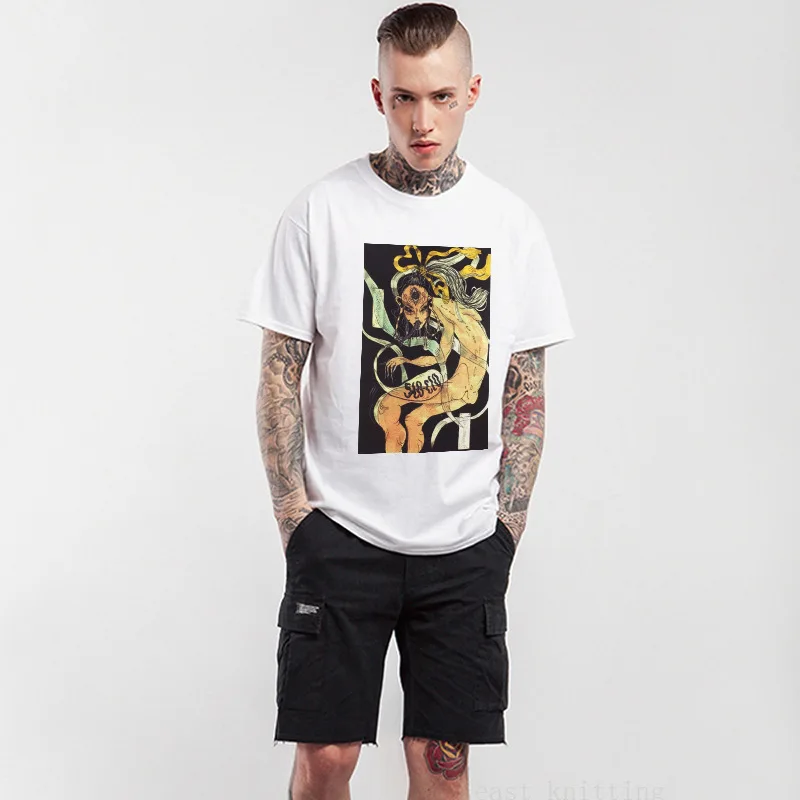 

BTFCL 2019 New Shirts Men Fashion Creative Trend Pattern Printing Europe and The United States Casual Men's T-shirt