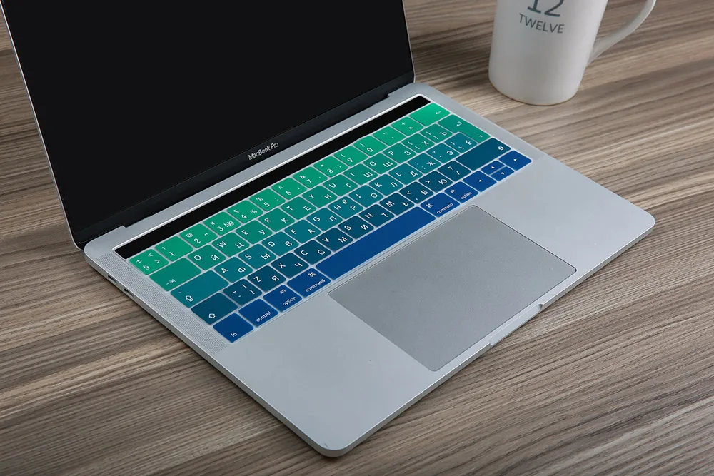 Мягкая силиконовая защитная крышка клавиатуры для нового Macbook Pro 13 15 модель A1706/A1989 A1707/A1990 - Цвет: Colorful Green