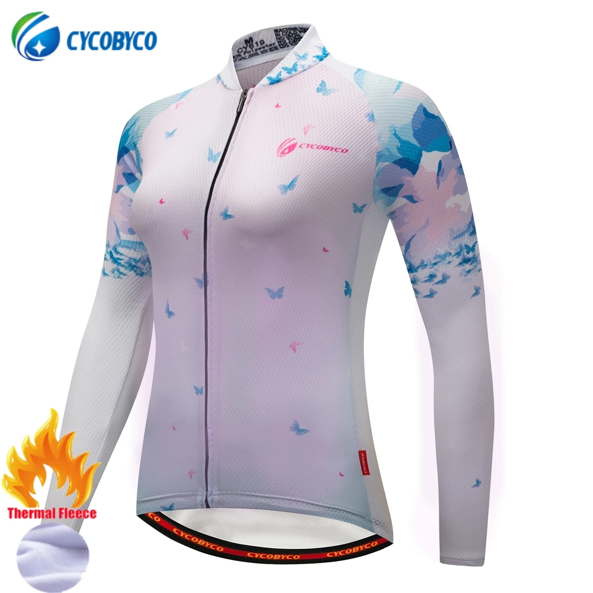 Cycobyco зимняя флисовая женская профессиональная велосипедная майка, велосипедная одежда с длинным рукавом, супер теплая термальная Спортивная одежда для гонок на велосипеде