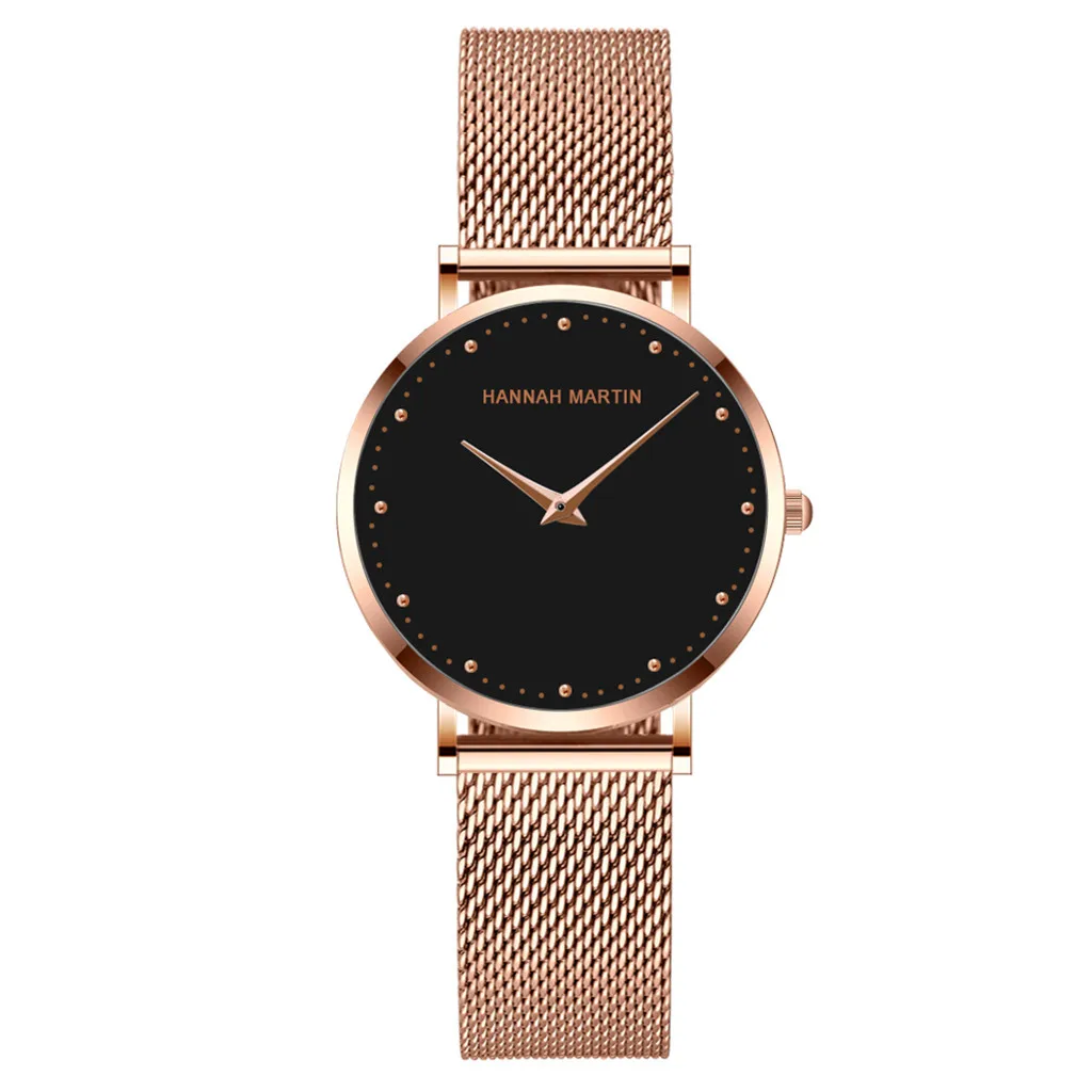 

Women Watches Luxury Stainless Steel Classic Waterproof Sleek Minimalist Stainless Steel Mesh Belt Ladie Quartz Watch montres