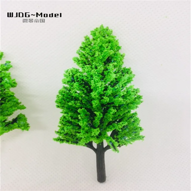 100PCS Ho Scale Plastic Miniature Model Trees For Building Trains Railroad Wargame Layout Scenery Landscape Diorama Accessories 3