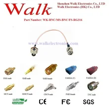 BNC коаксиальный bnc-разъем женский кабель RG316, bnc Женский Мужской кабель, bnc разъем кабель RG316 в сборе