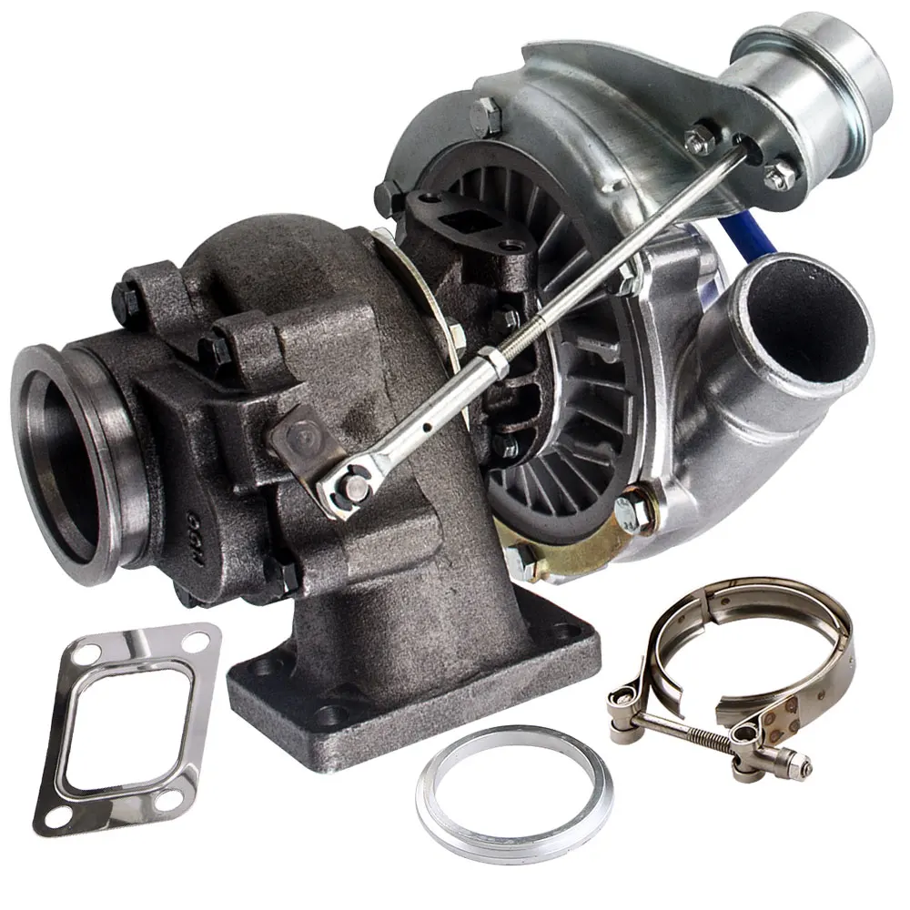 Fit T3 T4 T04E Universal Turbo Charger 420HP Turbine 0.63 A/R 4 bolts Flange D42 TD42T1 for 4 6 Cyl 420HP VR6 A/R.5 A/R.63