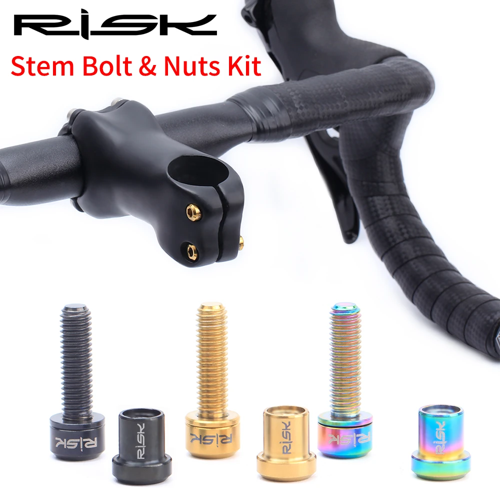 6pcs Ti Titanium Bolt Screw for Bicycle Stem Cycling Bike Ultralight Stem ScrWR 6pcs Ti Titanium Bolt Screw for Bicycle Stem Cycling Bike Ultralight Stem ScrWR