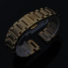 14 мм 16 мм 17 мм 18 мм 19 мм 20 мм 21 мм 22 мм высокое качественные ремешки для ручных часов ремни желтое золото нержавеющая сталь Сталь часы ремешки Браслет