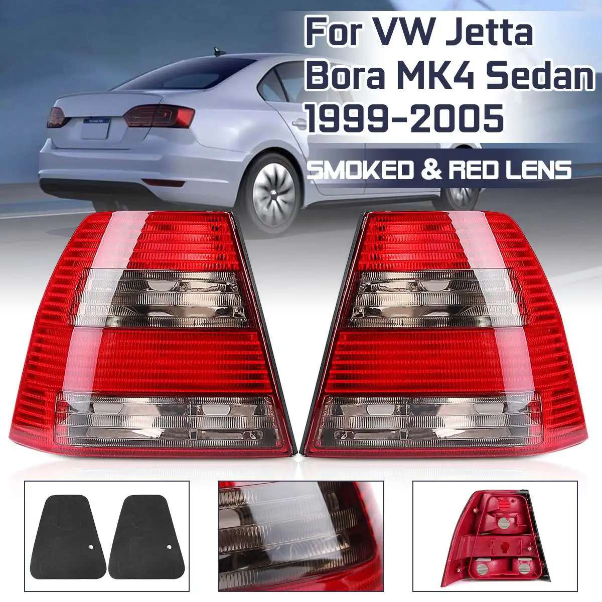 Хвост светильник для Volkswagen Vw Jetta Bora MK4 седан 1999 2000 2001 2002 2003-2005 хвост светильник заднего фонарь стоп-сигнала аксессуары