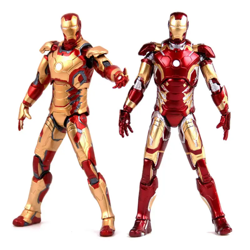 

17cm-18cm Marvel Avengers 4 endgame Iron Man Armor Model MARK 43 MK 42 BJD action figure doll