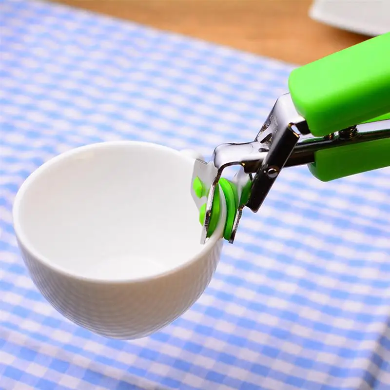 

ROSENICE Stainless Steel Hot Plate Clamp Holder Tong Bowl Pan Lightweight Clamp Dish Gripper Clamp Holder (Random Color)