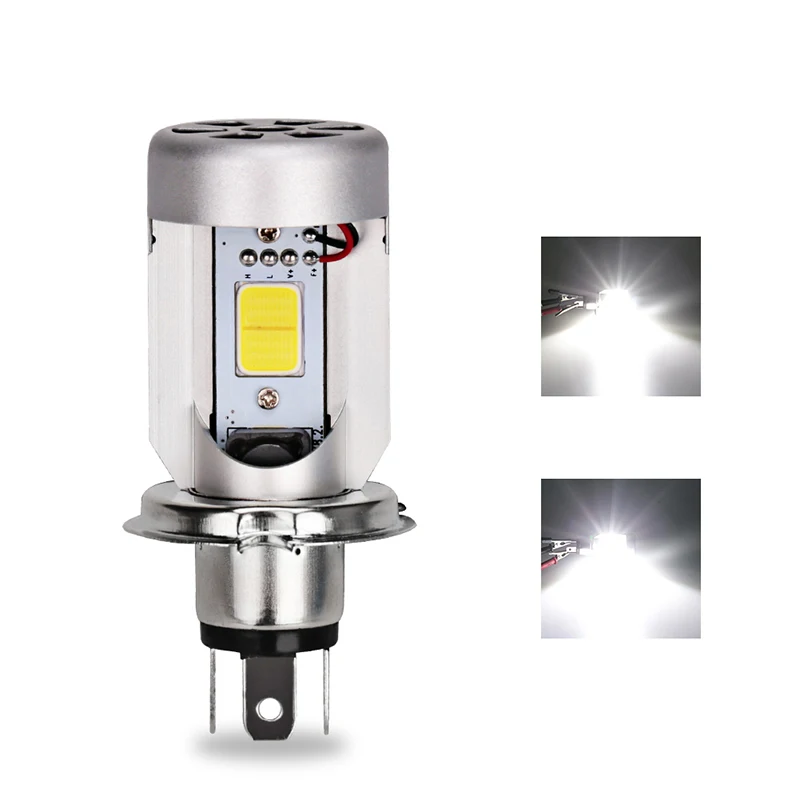 

12v Hs1 h4 Led Motorcycle Moped Scooter Light Bulb 6500k Xenon h4 Motorcycle Led Light Scooter Moto Accessories For Harley