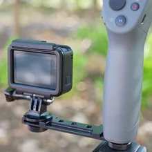 Microfone Aperto L Suporte Rig com Mounts Hot Shoe para Zhiyun Lisa Q 4/3/Osmo 1 Móvel 2/Stand Suporte