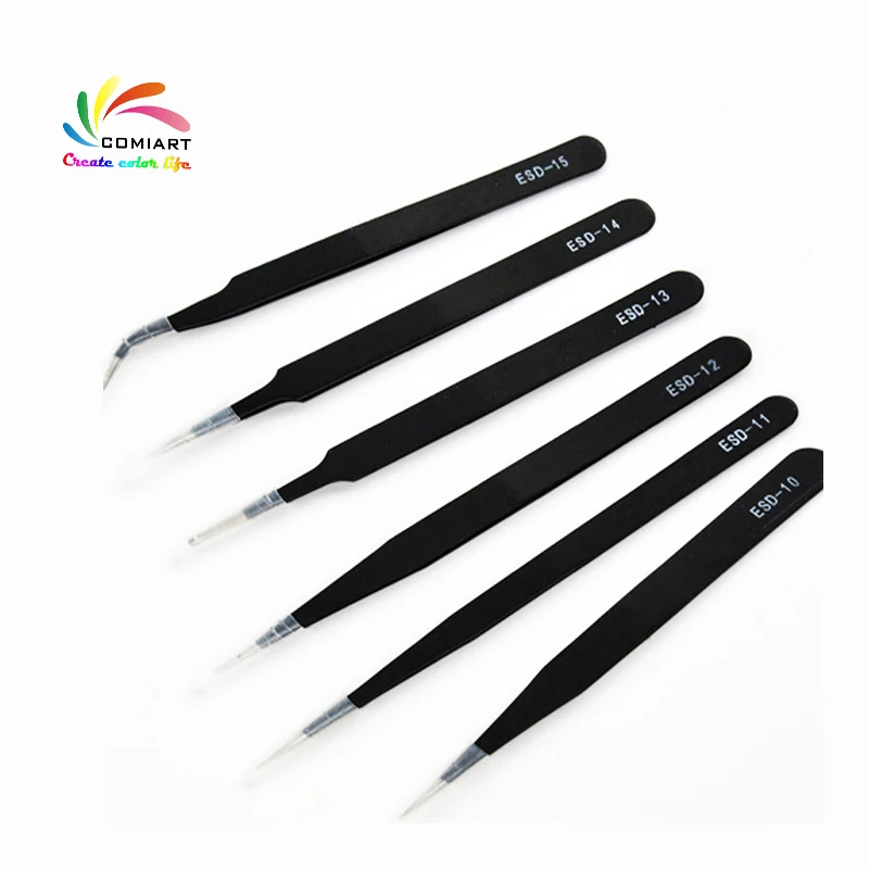 

Tweezers Soft Ceramic Parts Installation Tools Tweezers Clay Sculpture Carving Tools Pointed Tweezer
