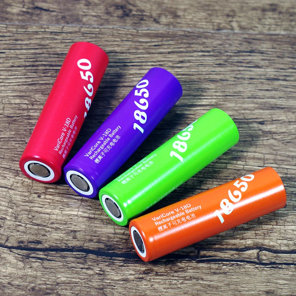 

4PCS New Varicore V-18D 18650 2500mAh Battery 3.7V Power Battery Discharge 20A For e-cigarette and Flashlight