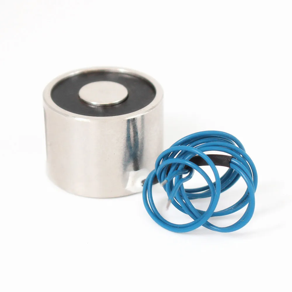 30*25mm Suction 12KG 120N DC 5V/12V/24V Mini solenoid electromagnet electric Lifting electro magnet strong holder cup DIY 12 v