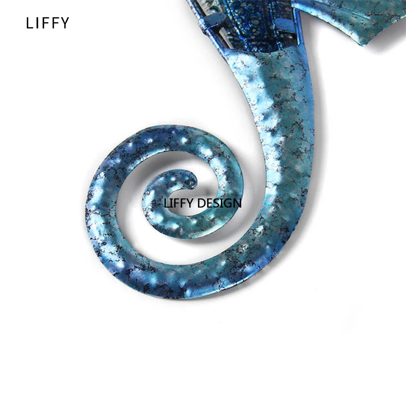 Liffy Metal Seahorse Garden Decoration Ourdoor Statues Wall Hanging Decorative Glass Sculpture Decoracion Jardin Exterior Liffy Metal Seahorse Garden Decoration Ourdoor Statues Wall Hanging Decorative Glass Sculpture Decoracion Jardin Exterior