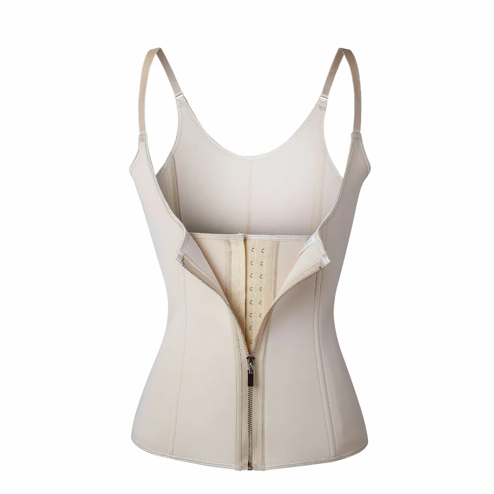 Women Zipper Hook Waist Cincher Body Shaper