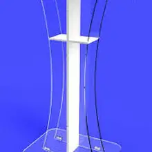 Съемная ясные акриловые ногти плексигласовая кафедра проповедника трибуна прозрачного ПММА амвон ясно трибуна