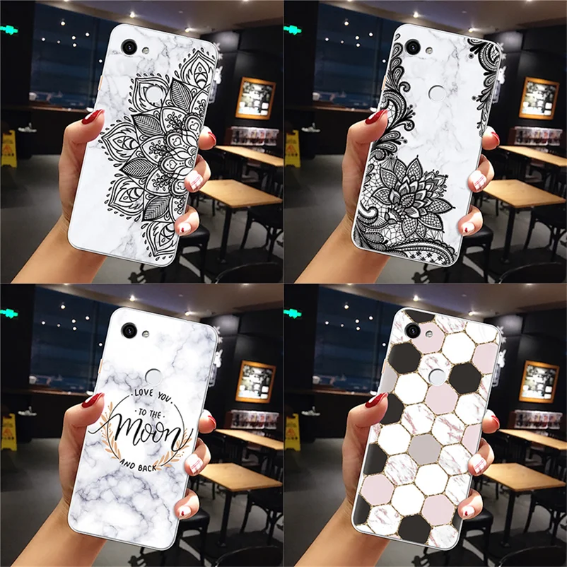 

Soft TPU Marble Phone Case For Google Pixel 2 3 3a XL Animals Cartoon Back Cover Clear Silicone Coque For Google Pixel 3a Fundas