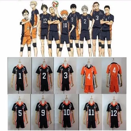 Haikyuu cosplay Костюм Аниме карасуно старшеклассный клуб Хината Shyouyou Футболка спортивная одежда косплей униформа