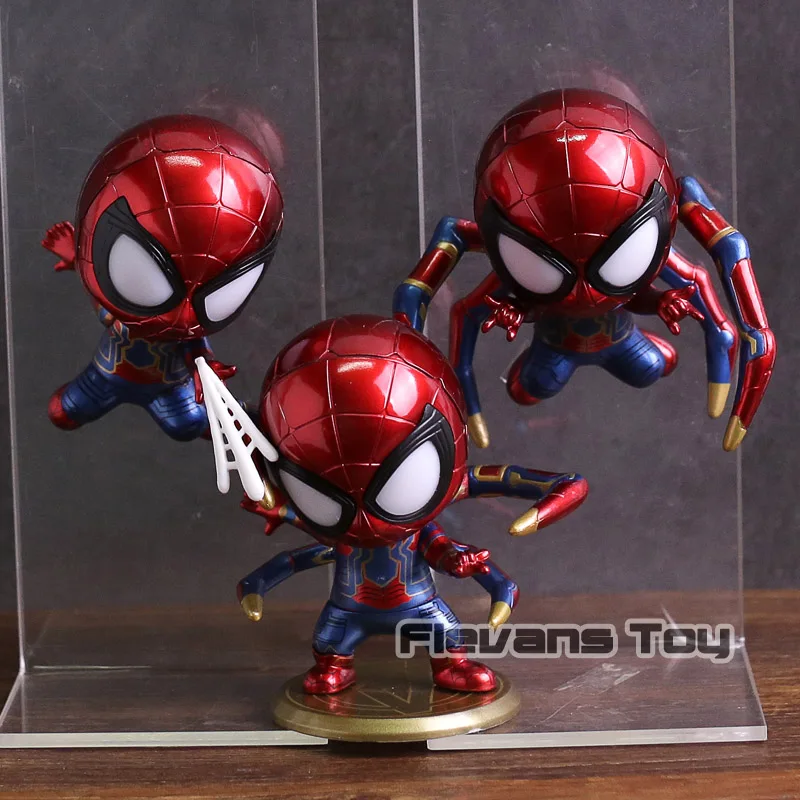 

Avengers Infinity War Iron Spider with LED Light PVC Figure Collectible Model Toy Spiderman Car Decoration Doll