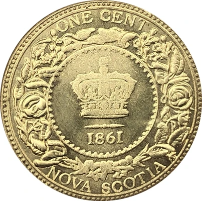 1861 Канада копия монет 25,6 мм
