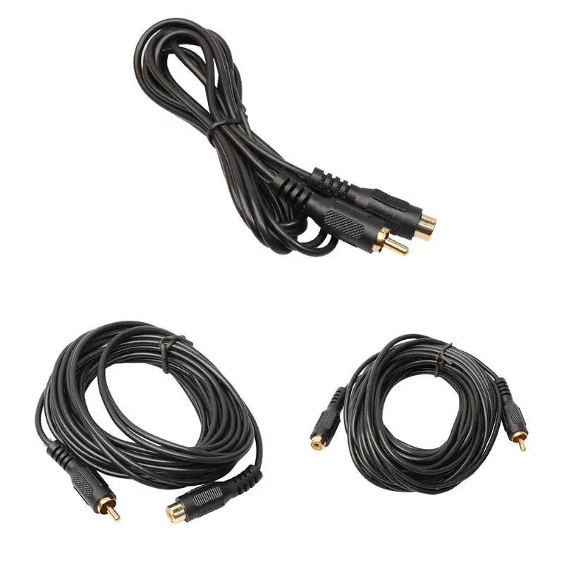 

RCA Male to RCA Female M/F Audio Composite Extension Cable Single Phono Extension Cable Lead RCA Male to Female 1.8m/4.5m/7.6m