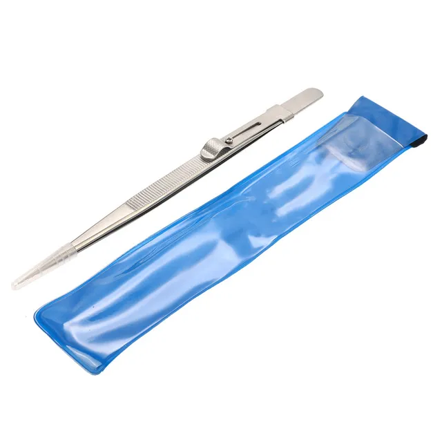 Modest Precision Adjustable Slide Lock Antistatic Tweezers 16.5cm For Jewelry Electronic Component Holding Repair Tools 1PC Modest Precision Adjustable Slide Lock Antistatic Tweezers 16.5cm For Jewelry Electronic Component Holding Repair Tools 1PC