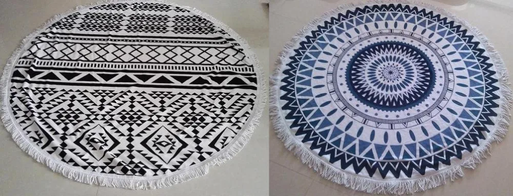 750gram-Summer-Large-Microfiber-Round-Beach-Towels-With-Tassel-Mandala-Tapestry-toalha-de-praia-Beach-Picnic (3)