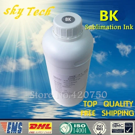 

1000ML [BK] Photo Black Sublimation ink For Epson Printer, Thermal Transfer Ink For T-shirt ,phone shell, Mugs ,ceramics ..