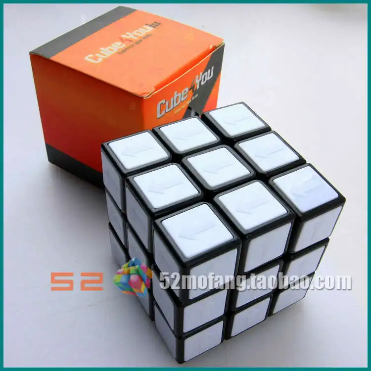 Продвижение C4U 3x3x3 куб Волшебная головоломка Cube4You 3x3, скоростной куб, игрушка 5,7 см интеллект Развивающие игрушки для детей игры - Цвет: tile sliver