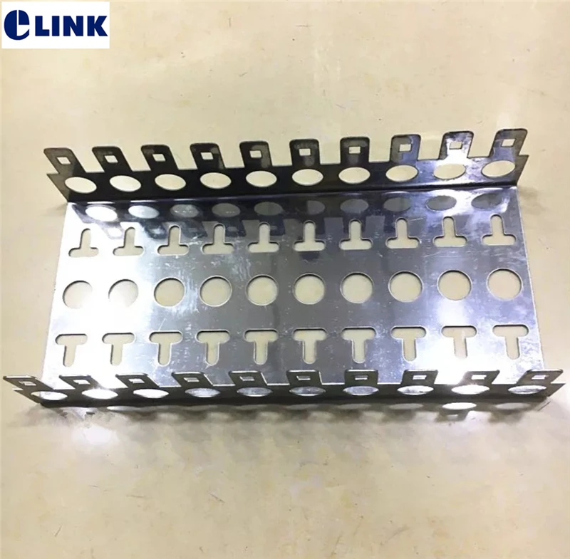 

4pcs 10-Units Stainless steel Frame for 10pairs Krone voice Module snap-in terminal block thickened 100pairs blank patch panel