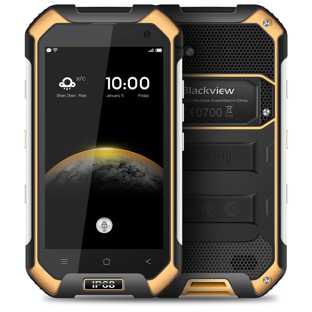  Original Blackview BV6000 Android 6.0  4G LTE Waterproof IP68 4.7" HD MobilePhone MTK6755  3+32GB 13MP Smart Phone  4500mAh nfc 