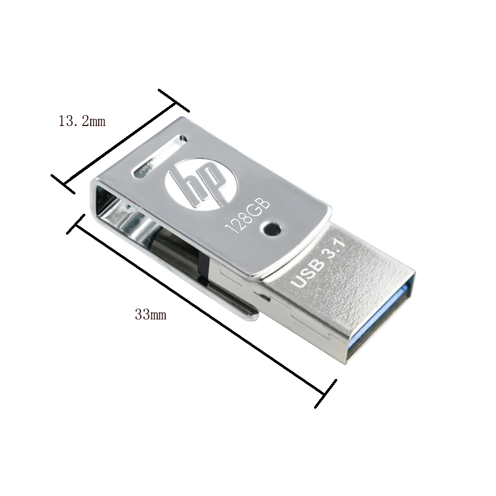 Hp USB Flash drive 128 gb usb stick водонепроницаемый flashdrive флэш-логотип автомобиля подходит для ноутбуков и настольных компьютеров флешки 128 gb