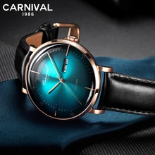 Новые карнавальные часы для мужчин, Простые Модные механические часы швейцарского бренда, роскошные креативные водонепроницаемые повседневные мужские часы Relogio