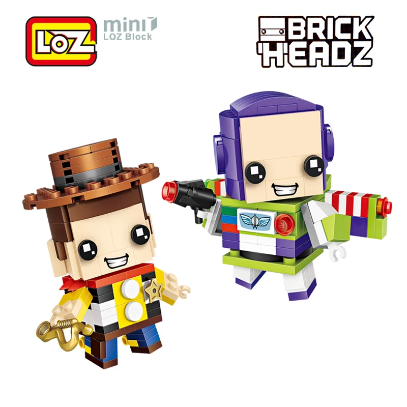 

LOZ Toy Story Buzz Light year Woody Toys Model Mini Building Blocks Brick Heads Action Figure For Age 6+ Offical Authorized