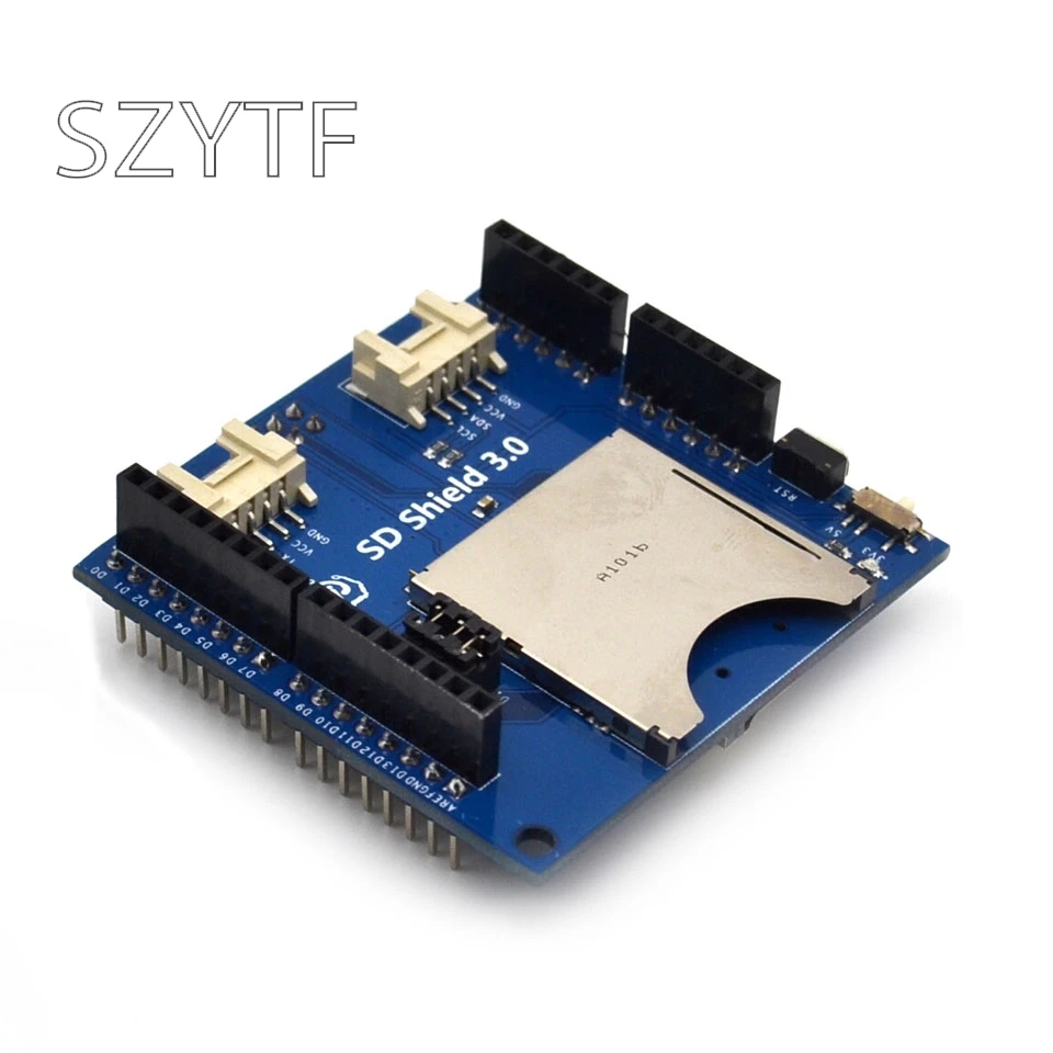 

2 In 1 Stackable SD Card Shield V3.0 TF Card Expansion Board 3.3V/5V Interface PWR UART IIC SPI 4Pin