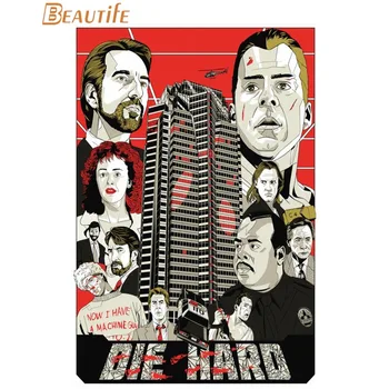 

New Arrival die hard Poster Cloth Silk Poster Home Decoration Wall Art Fabric Poster Print 30X45cm,40X60cm.50X75cm,60X90cm