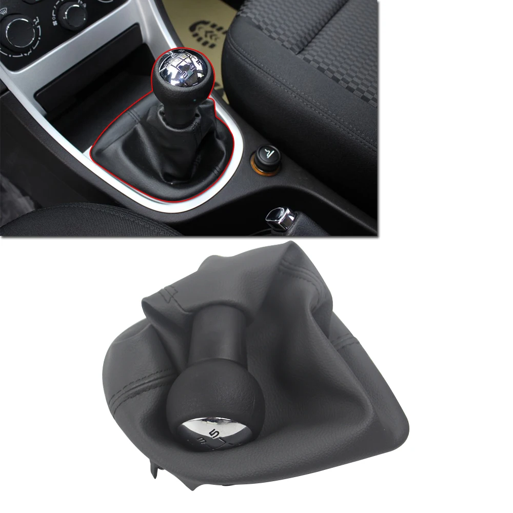 

CAPQX Good&New Stainless VTS Sport 5 Speed Manual Gear Shift Knob For Peugeot 206 207 307 308 408 Citroen C5 C-Triomphe C-Quatre