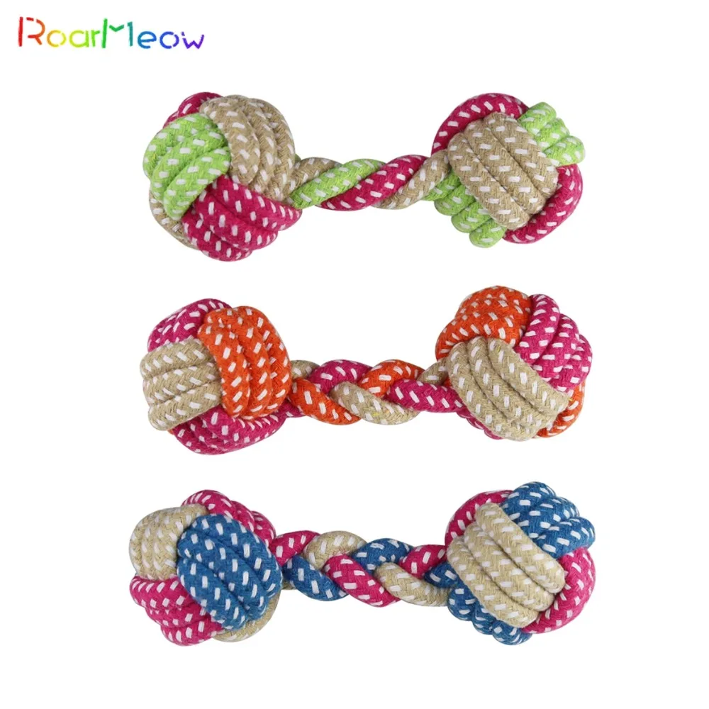 RoarMeow 1pc Toy for Dog Dumbbell Shaped Tough Toys Goods for Pet Big