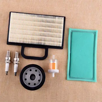 

LETAOSK 6pcs/Set Oil & Fuel & Air Filter &Spark Plug Tune Up Kit for John Deere D130 D140 LA135 LA145 Z425 Engine Replacement