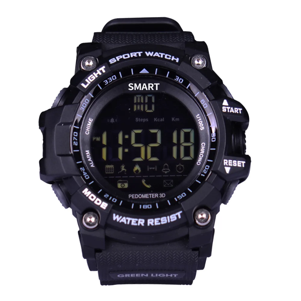 

IP67 Waterproof digital sports smart watch with pedometer alarm